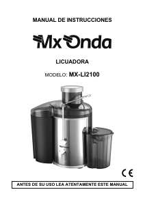 Manual MX Onda MX-LI2100 Centrifugadora