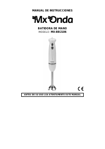 Manual de uso MX Onda MX-BB2106 Batidora de mano