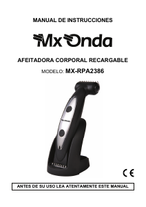 Manual de uso MX Onda MX-RPA2386 Cortapelos