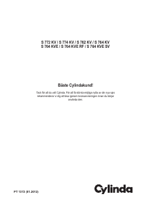 Bruksanvisning Cylinda S 772 KV Spis