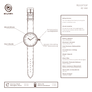 Bedienungsanleitung Holzkern Aurea Armbanduhr