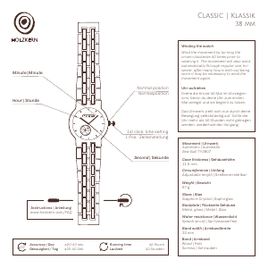 Handleiding Holzkern Heraklit Horloge