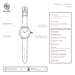 Manual Holzkern Saturn Watch