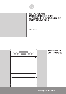 Bruksanvisning Gorenje EC6451WPB-SE Spis