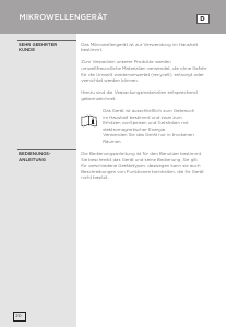 Bedienungsanleitung Gorenje BM251S7XG Mikrowelle