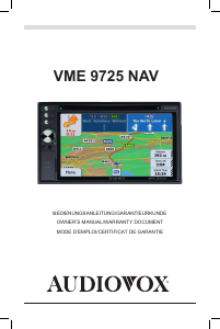 Handleiding Audiovox VME 9725 Navigatiesysteem