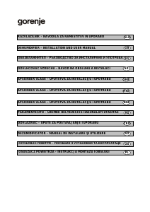 Manual Gorenje D20M Dehumidifier