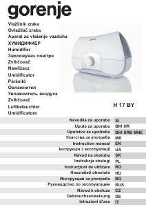 Handleiding Gorenje H17BY Luchtontvochtiger