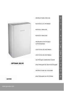 Handleiding Gorenje OPTIAIR 203M Luchtontvochtiger