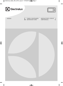 Bruksanvisning Electrolux MQ926GXE Mikrovågsugn