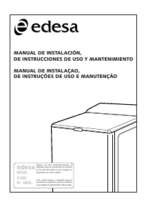 Manual Edesa 2LT-86 Máquina de lavar roupa