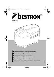 Manual de uso Bestron DBM2007 Máquina de hacer pan
