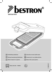 Manuale Bestron AWF2007R Macchina per waffle