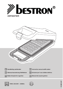Manuale Bestron AWF2007W Macchina per waffle