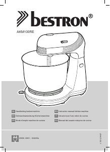 Manual Bestron AKM100RE Stand Mixer