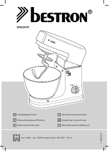 Manual Bestron DHA3470 Stand Mixer