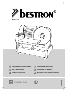 Mode d’emploi Bestron AFS9003 Trancheuse
