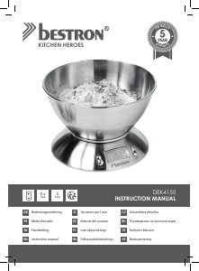 Manuale Bestron DEK4150 Bilancia da cucina