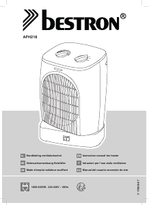 Manual Bestron AFH218 Heater