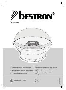 Handleiding Bestron DUE40028 Suikerspinmachine