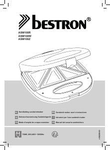 Handleiding Bestron ASM108W Contactgrill