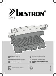 Handleiding Bestron ASW118 Contactgrill