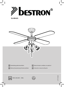 Handleiding Bestron DLHB42S Plafondventilator
