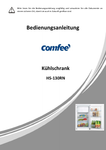 Bedienungsanleitung Comfee HS-130RN Kühlschrank