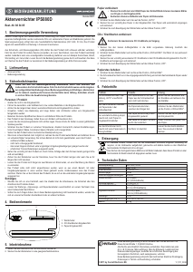 Handleiding Conrad IPS080D Papiervernietiger