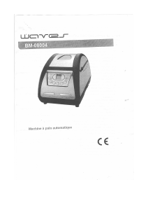 Mode d’emploi Waves BM-08004 Machine à pain