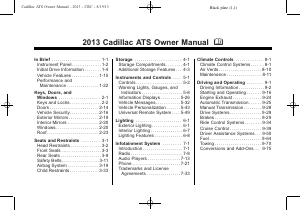 Handleiding Cadillac ATS Sedan (2013)