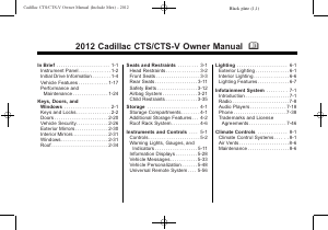 Handleiding Cadillac CTS Coupe (2012)