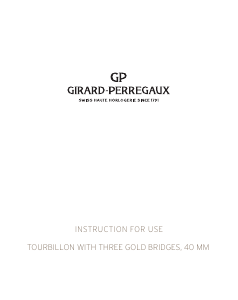 Handleiding Girard-Perregaux 99285-52-000-BA6A Bridges Horloge