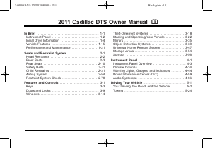 Handleiding Cadillac DTS Sedan (2011)