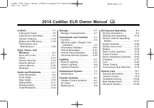 Handleiding Cadillac ELR Coupe (2014)