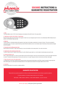 Handleiding Phoenix SS0302E Kluis