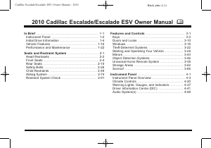 Handleiding Cadillac Escalade (2010)