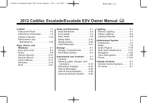 Handleiding Cadillac Escalade ESV (2012)
