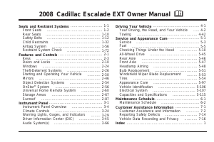 Handleiding Cadillac Escalade EXT (2008)