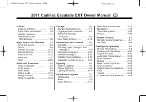 Handleiding Cadillac Escalade EXT (2011)