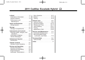 Handleiding Cadillac Escalade Hybrid (2011)