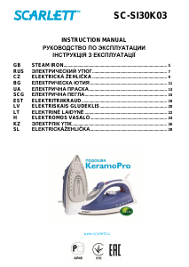 Handleiding Scarlett SC-SI30K03 Strijkijzer