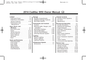 Handleiding Cadillac SRX Crossover (2014)