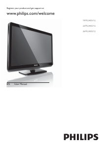 Manual Philips 19PFL3405 LED Television
