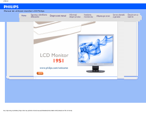 Manual Philips 19S1CB Monitor LCD