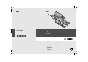 Bedienungsanleitung Bosch PBS 75 A Bandschleifer