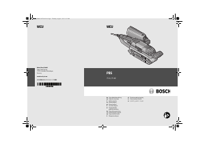 Manual de uso Bosch PBS 75 AE Lijadora de banda