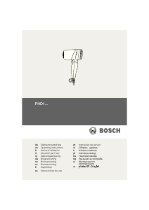 Kullanım kılavuzu Bosch PHD1100 Beautixx Saç kurutma makinesi