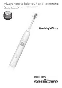 Bruksanvisning Philips HX6733 Sonicare HealthyWhite Eltandborste