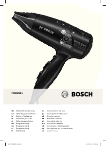 Bruksanvisning Bosch PHD2511 StarShine Hårtørker
